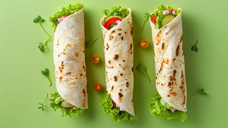 Free Photo view of delicious shawarma dish