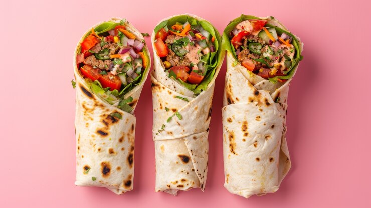 Free Photo view of delicious shawarma dish
