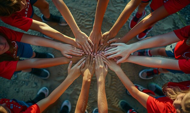 View of diverse adolescents practicing health and wellness activities for themselves and their community