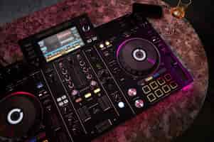 Free photo view of dj equipment and electronics