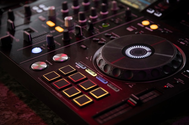 Free photo view of dj equipment and electronics