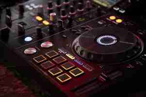 Free photo view of dj equipment and electronics