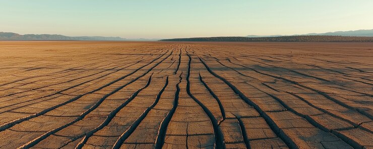 Free Photo view of dry and parched soil in nature