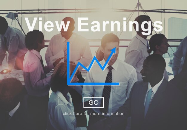 View Earnings Accounting Financial Money Concept