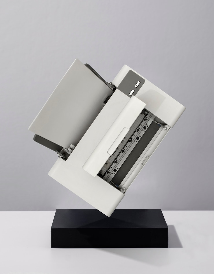 Free Photo view of electronic product balancing on podium
