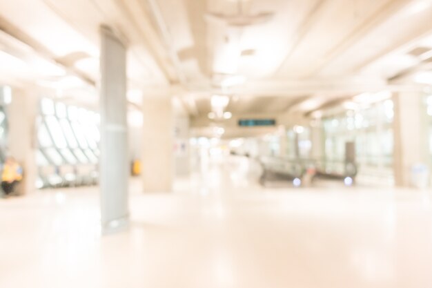 View of empty airport with blurred background