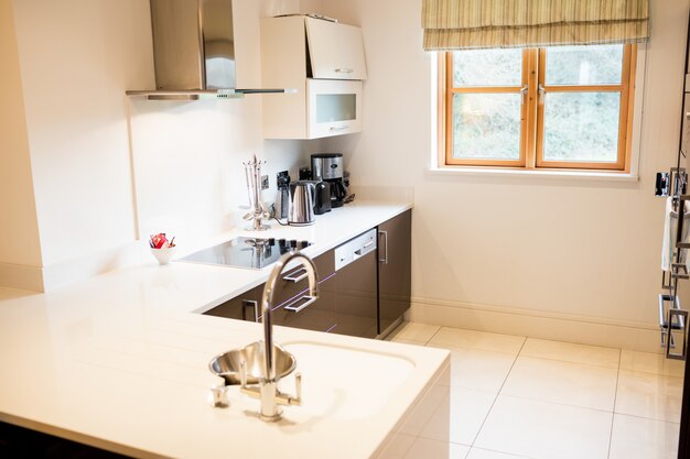 View of empty kitchen