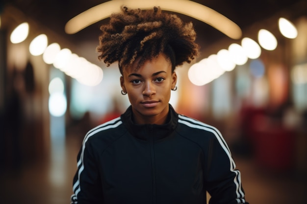 Foto gratuita vista del calciatore femminile