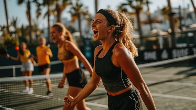 Foto gratuita la visione della tennista femminile