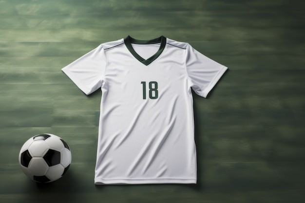 View of football player t-shirt