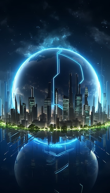 미래의 첨단 기술 지구의 전망