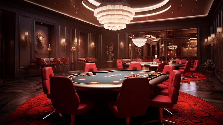 Free Photo view of game and gambling table at a casino