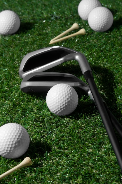 Free photo view of golf sport equipment