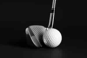Foto gratuita vista delle attrezzature sportive da golf