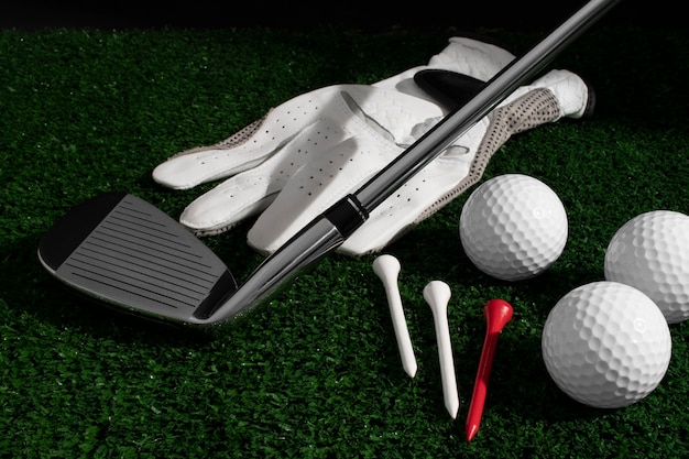 Free photo view of golf sport equipment