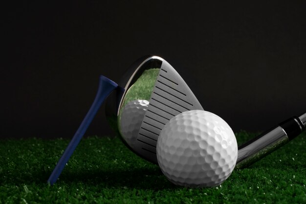 View of golf sport equipment