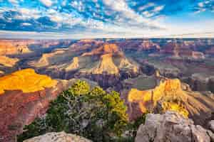 Free photo view of grand canyon with morning light, usa