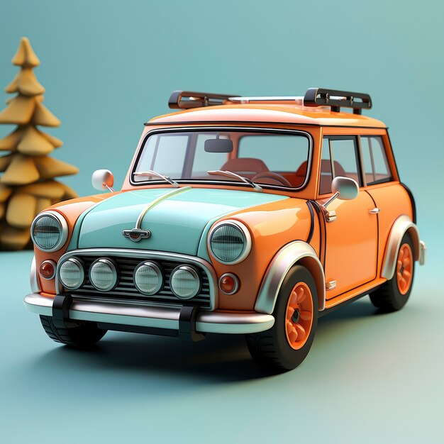 Вид графического 3D автомобиля