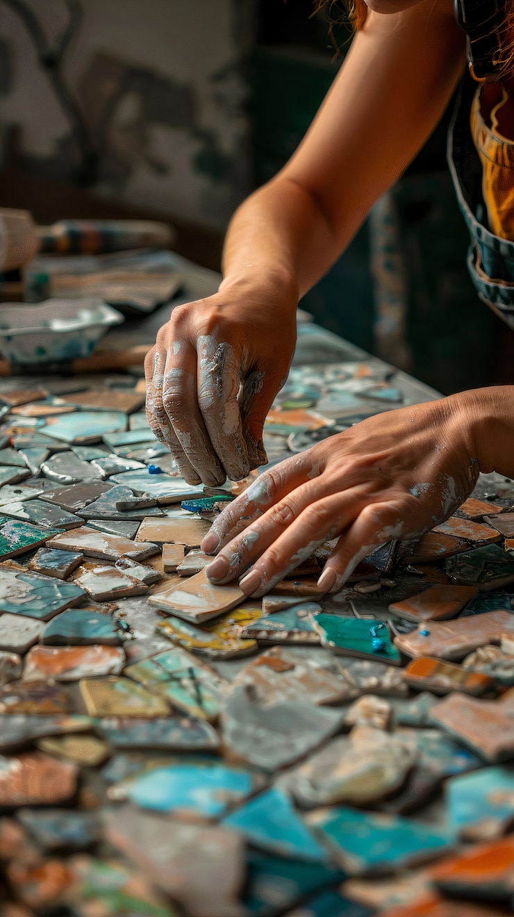 Free Photo view of hands engaged in do it yourself project