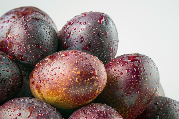 Free photo view of healthy and fresh maracuja fruit