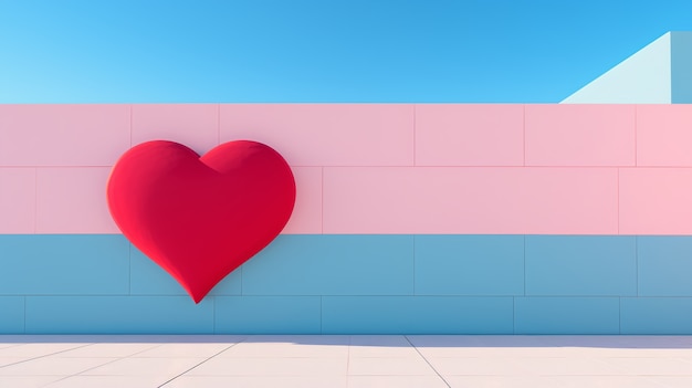 View of heart shape on building wall