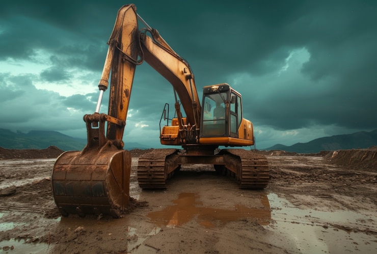 Free Photo view of heavy machinery used in the construction industry