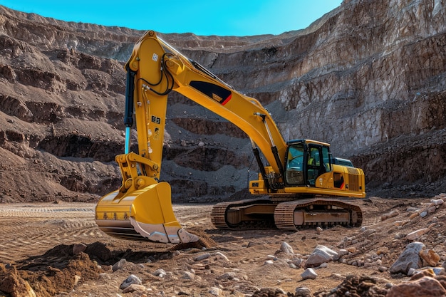 Free photo view of heavy machinery used in the construction industry