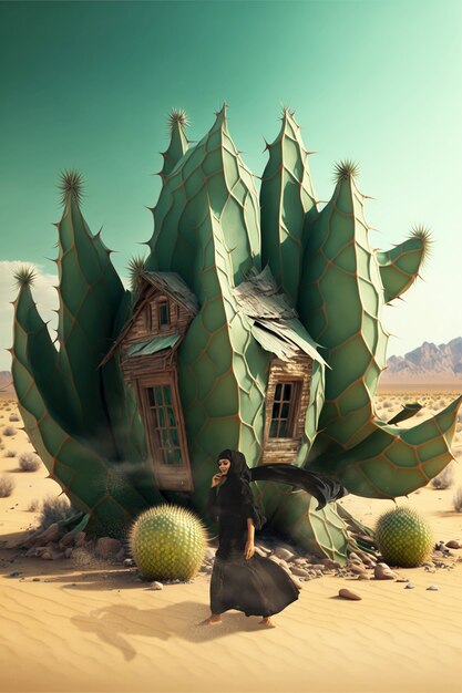 View of house made from plant in nature