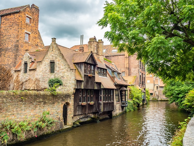 View of a house near the riverbank