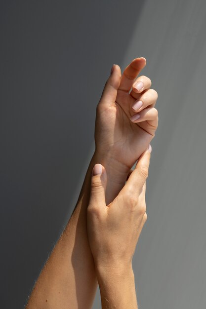 Вид человеческих рук