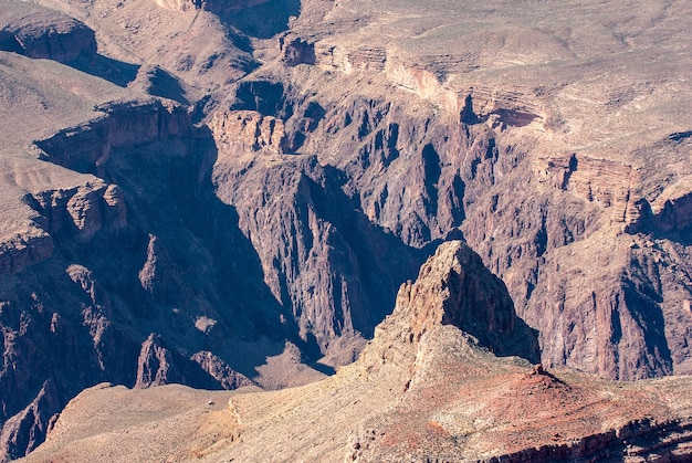 View into the Grand Canyon from the West Rim