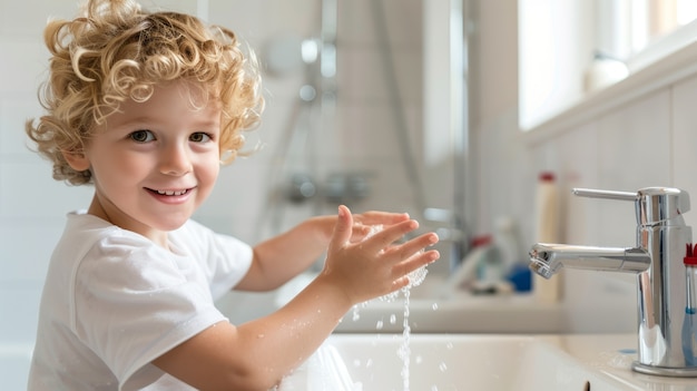 Free photo view of kid practicing health and wellness activity