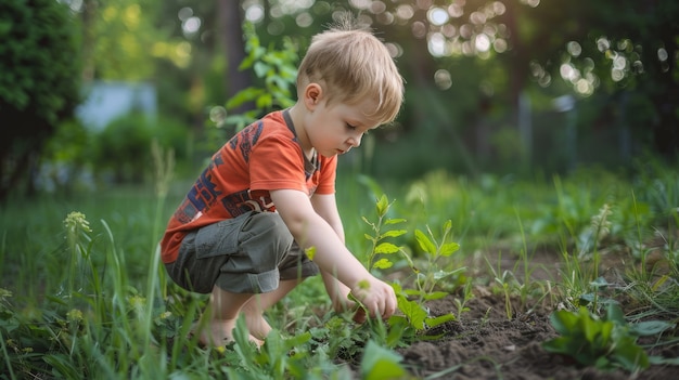 Foto gratuita vista di un bambino che pratica un'attività di salute e benessere