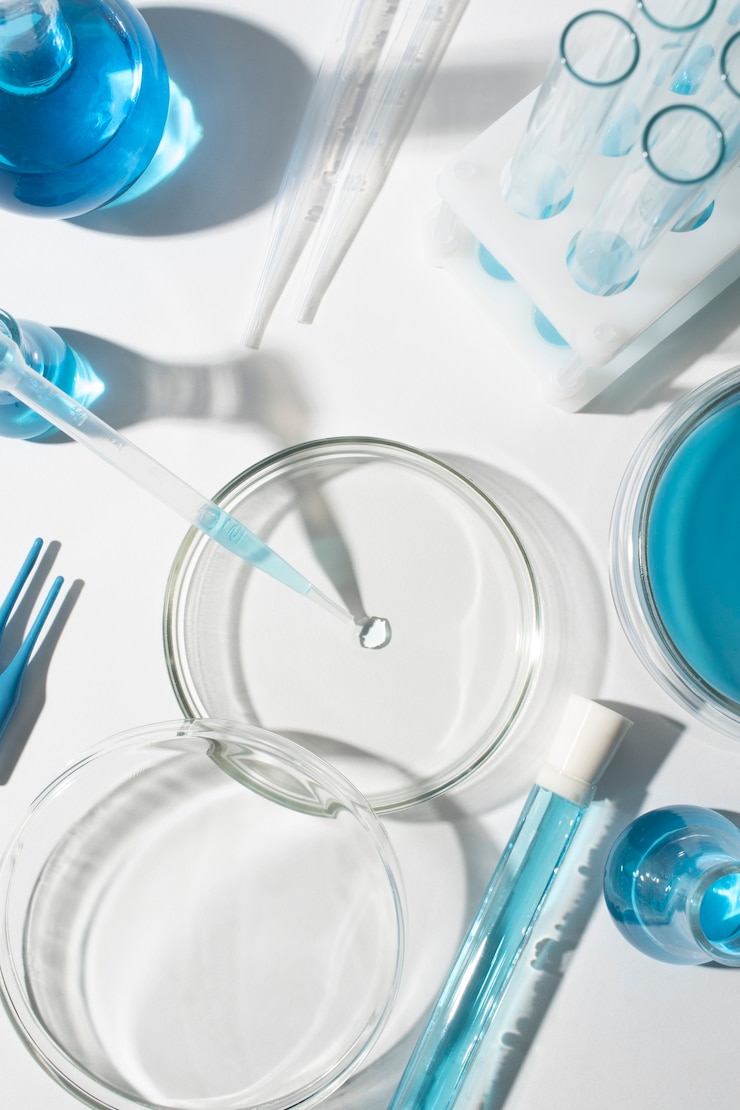 Free Photo view of laboratory test tube samples