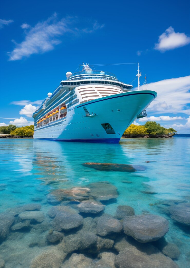 Free Photo view of luxurious cruise ship