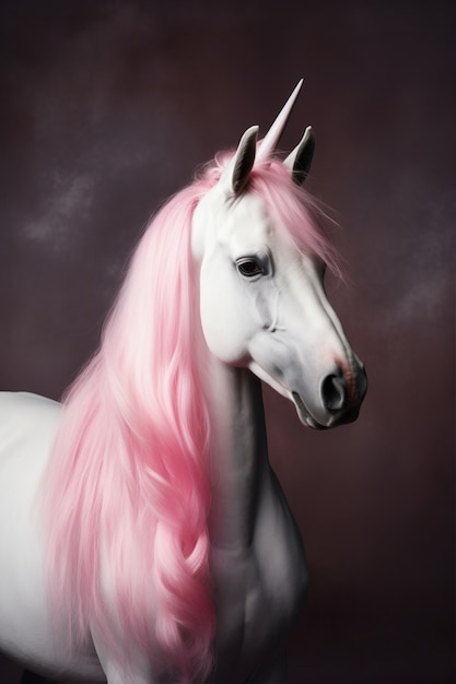 Free photo view of magical and mythical unicorn creature