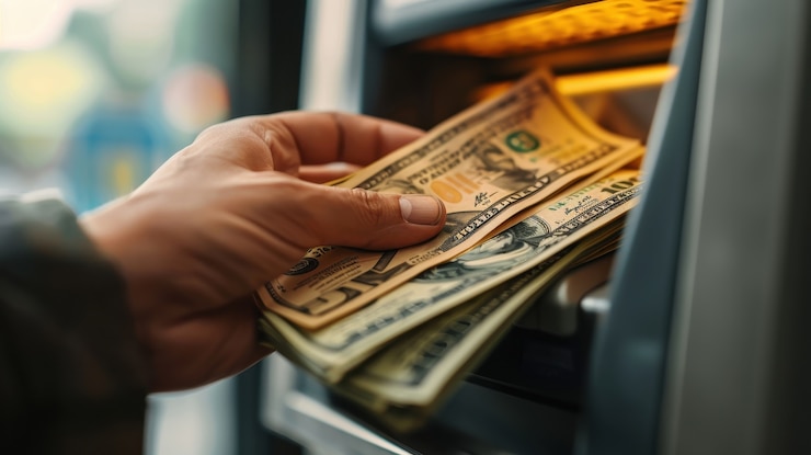 Free Photo view of man handling money and funds for wealth prosperity