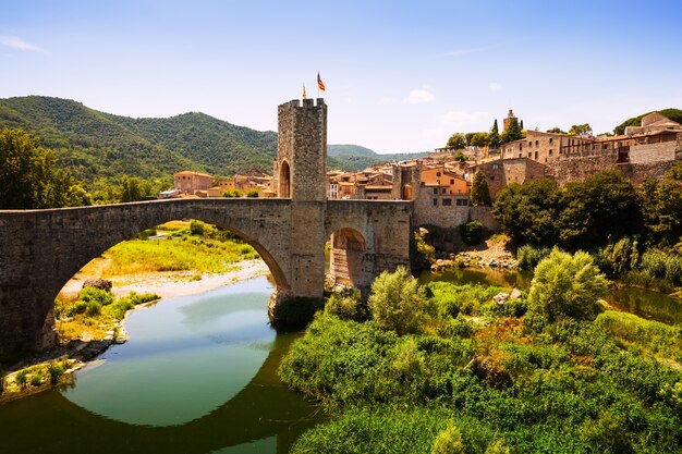 View of medieval town