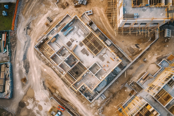 Free Photo view of modern construction site