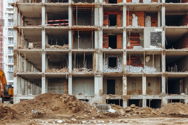 Free photo view of modern construction site