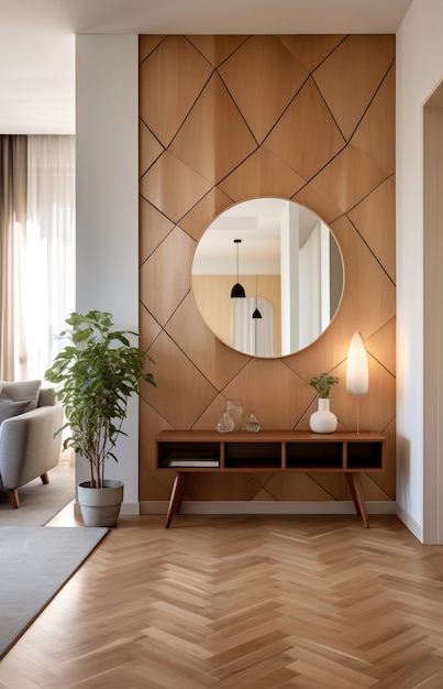 view of modern entryway with interior decor