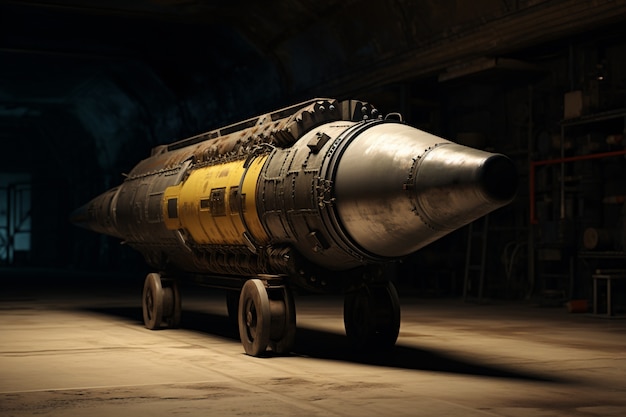 Free photo view of modern nuclear bomb