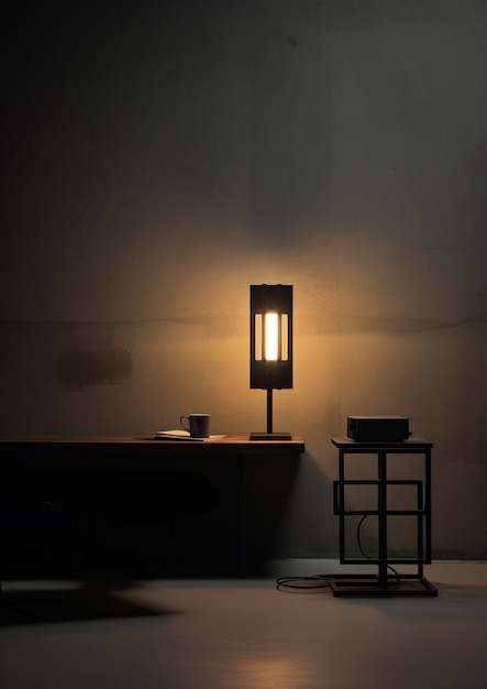 Free photo view of modern photorealistic lamp