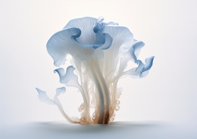 Вид одноцветных грибов