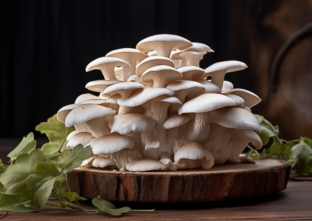 Вид одноцветных грибов