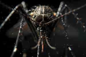 Foto gratuita veduta di un insetto zanzaro con le ali