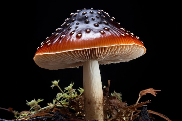 Free photo view of mushroom