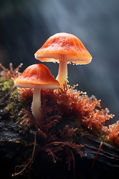 Foto gratuita veduta dei funghi in natura