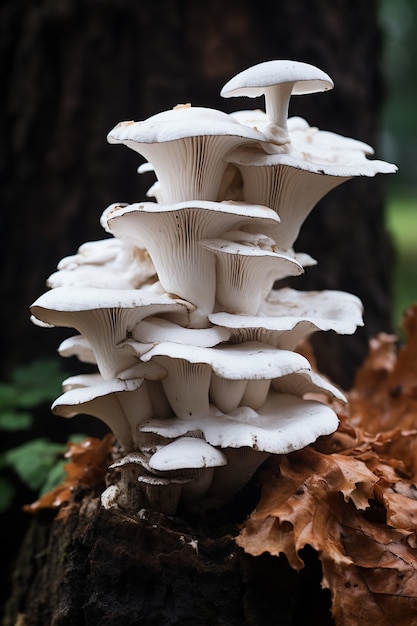 Veduta dei funghi in natura