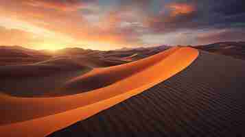 Free photo view of nature landscape with desert